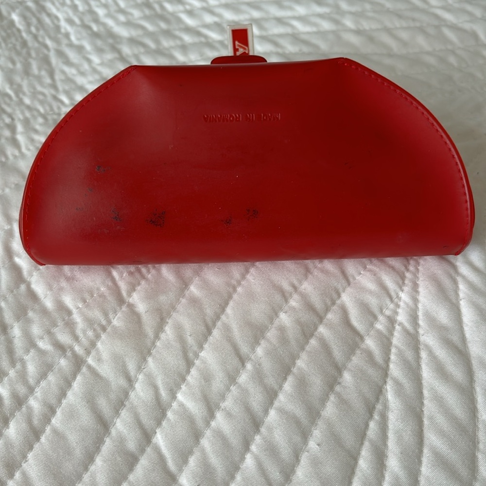 Prada Red Vintage Sunglasses Case rounded aviator large case - Picture 6 of 11